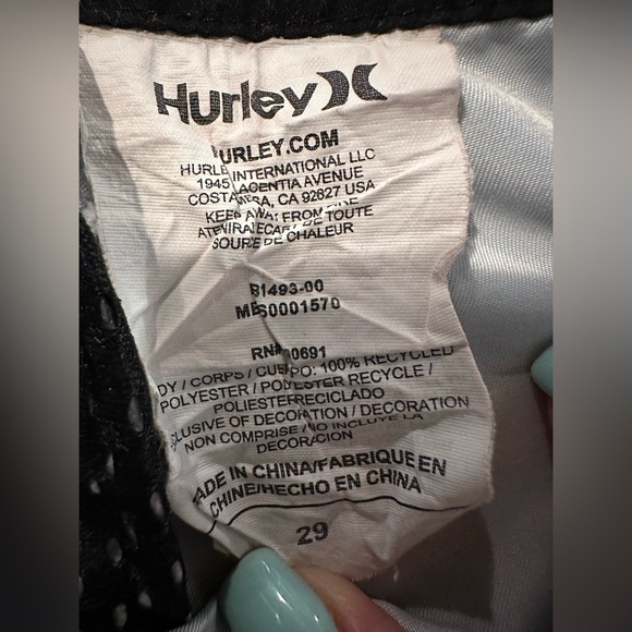 Hurley striped Mens Size 29 Surf Swim Board Shorts - Picture 6 of 7